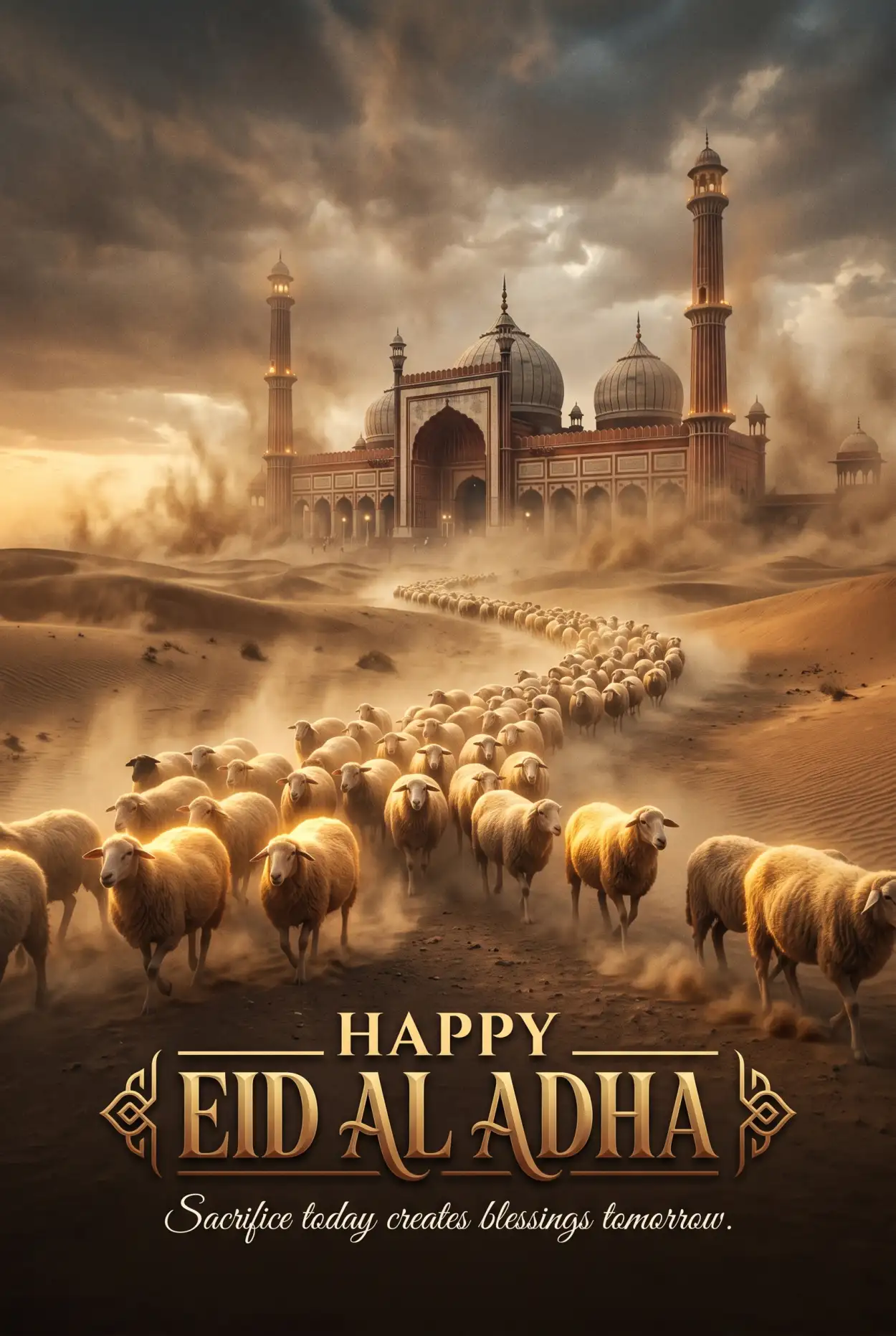 Free Download Happy Eid Al Adha Quotes For Mobile Wallpaper - High Quality Happy Eid Al Adha With Quotes Image