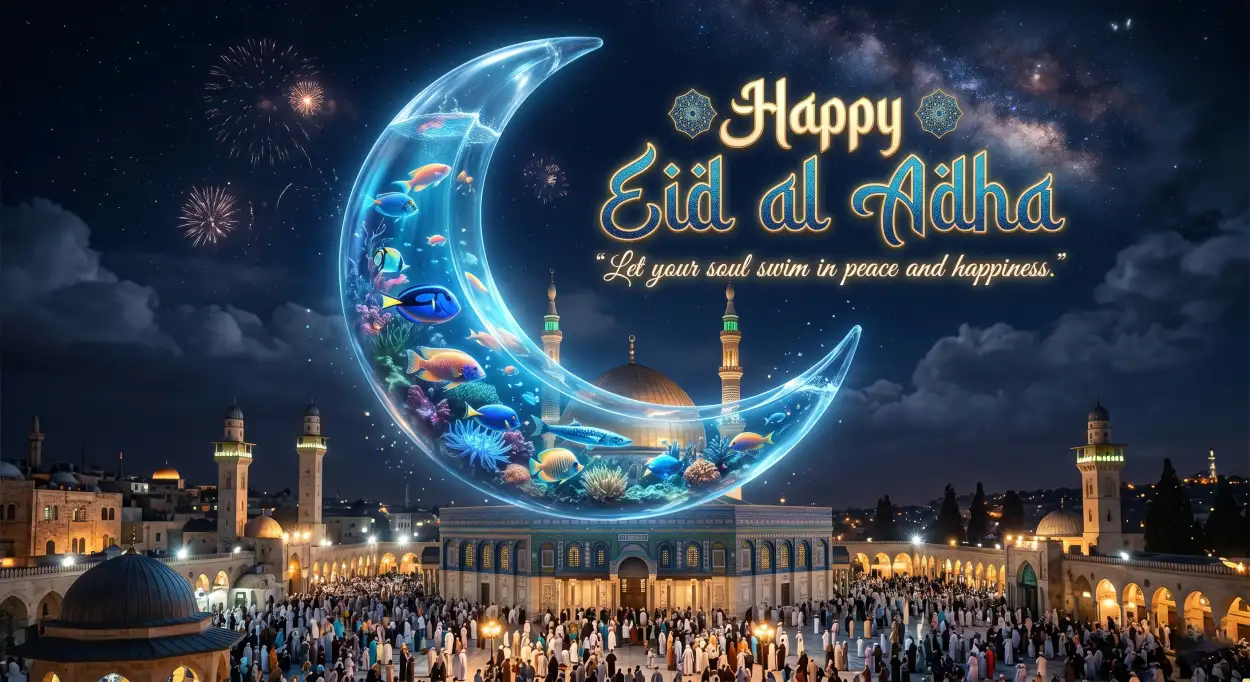 Free Download Happy Eid Al Adha Quotes For Muslims - High Quality Happy Eid Al Adha With Quotes Image