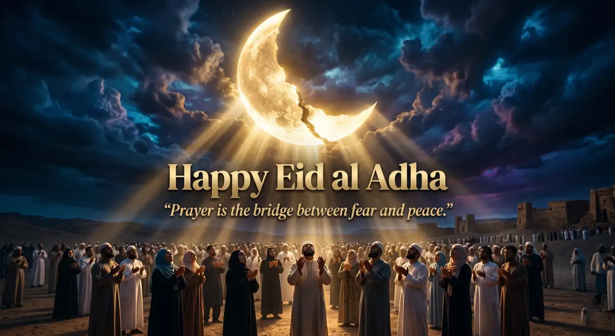 Free Download Happy Eid Al Adha Quotes For Uk Muslims - High Quality Happy Eid Al Adha With Quotes Image