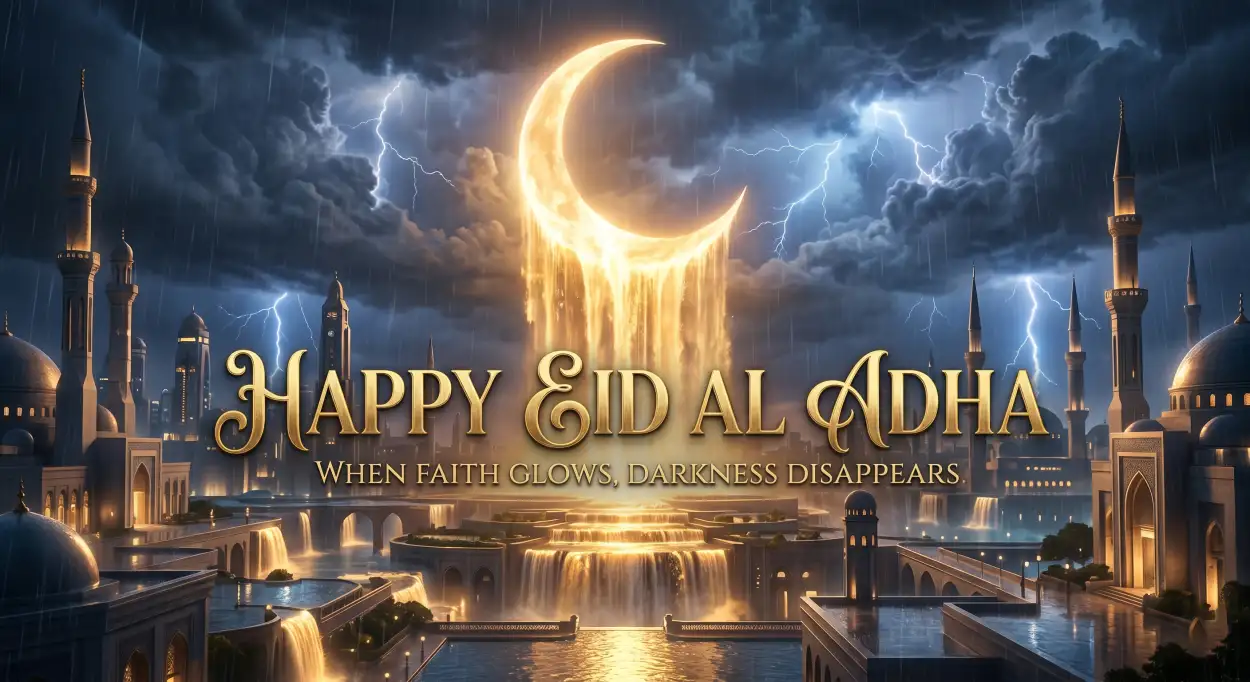 Free Download Happy Eid Al Adha Wishes For Friends With Quotes - High Quality Happy Eid Al Adha With Quotes Image