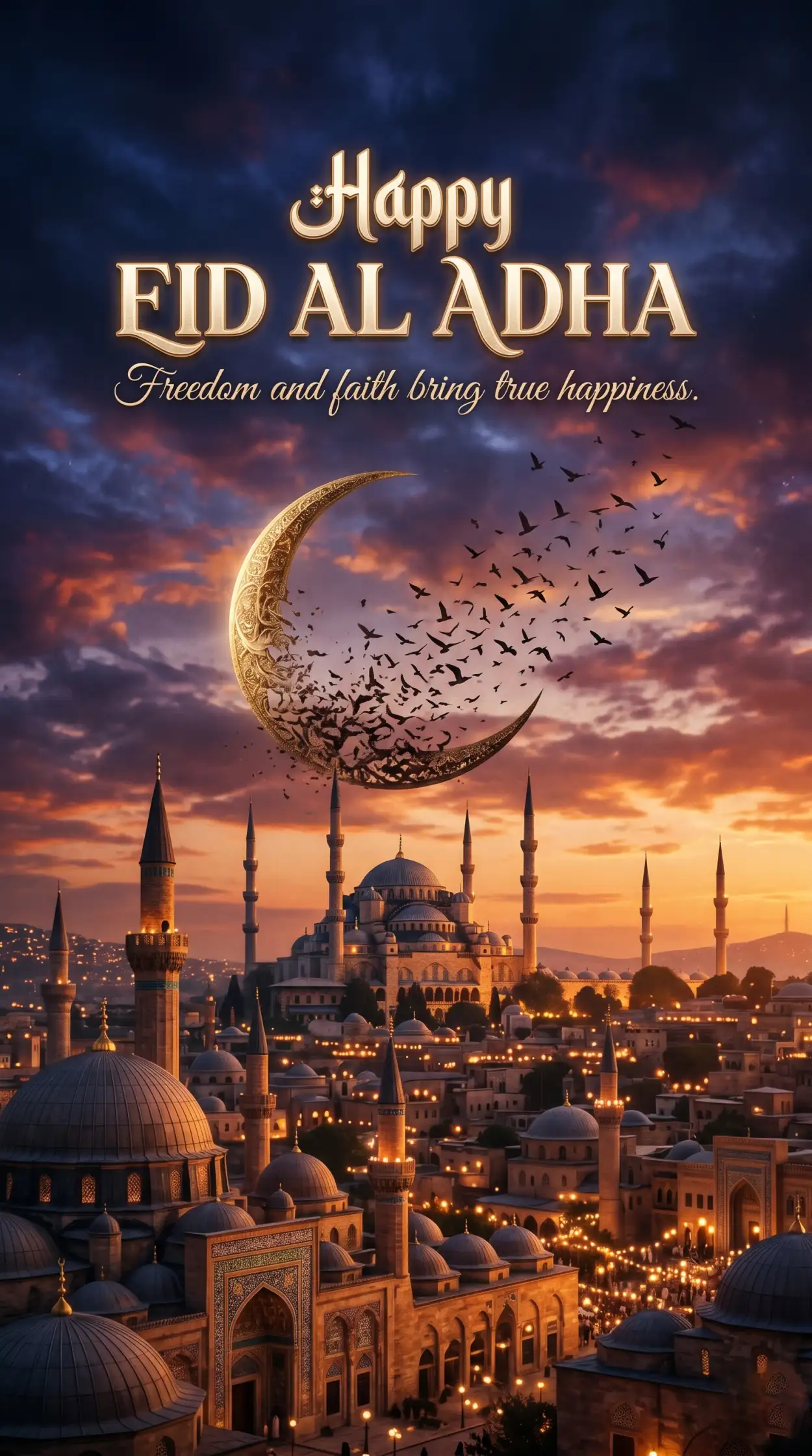 Free Download Happy Eid Al Adha Wishes With Quran Quotes - High Quality Happy Eid Al Adha With Quotes Image