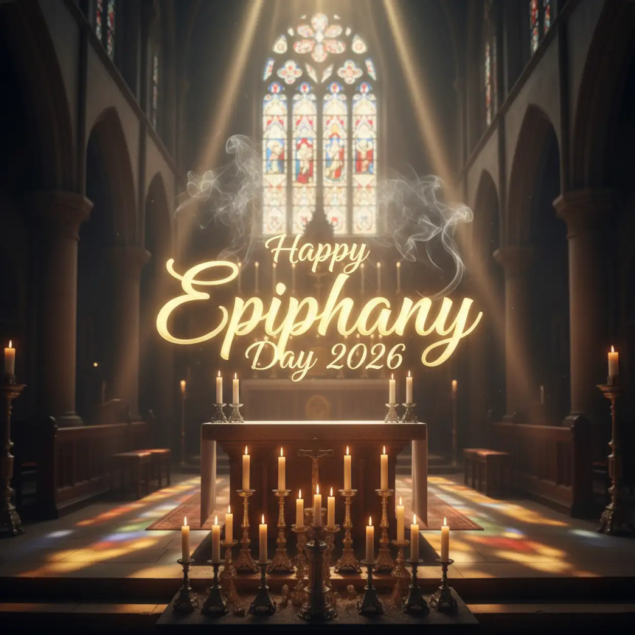 Free Download Happy Epiphany Day 2026 Religious Poster Design - High Quality Happy Epiphany Day 2026 Image