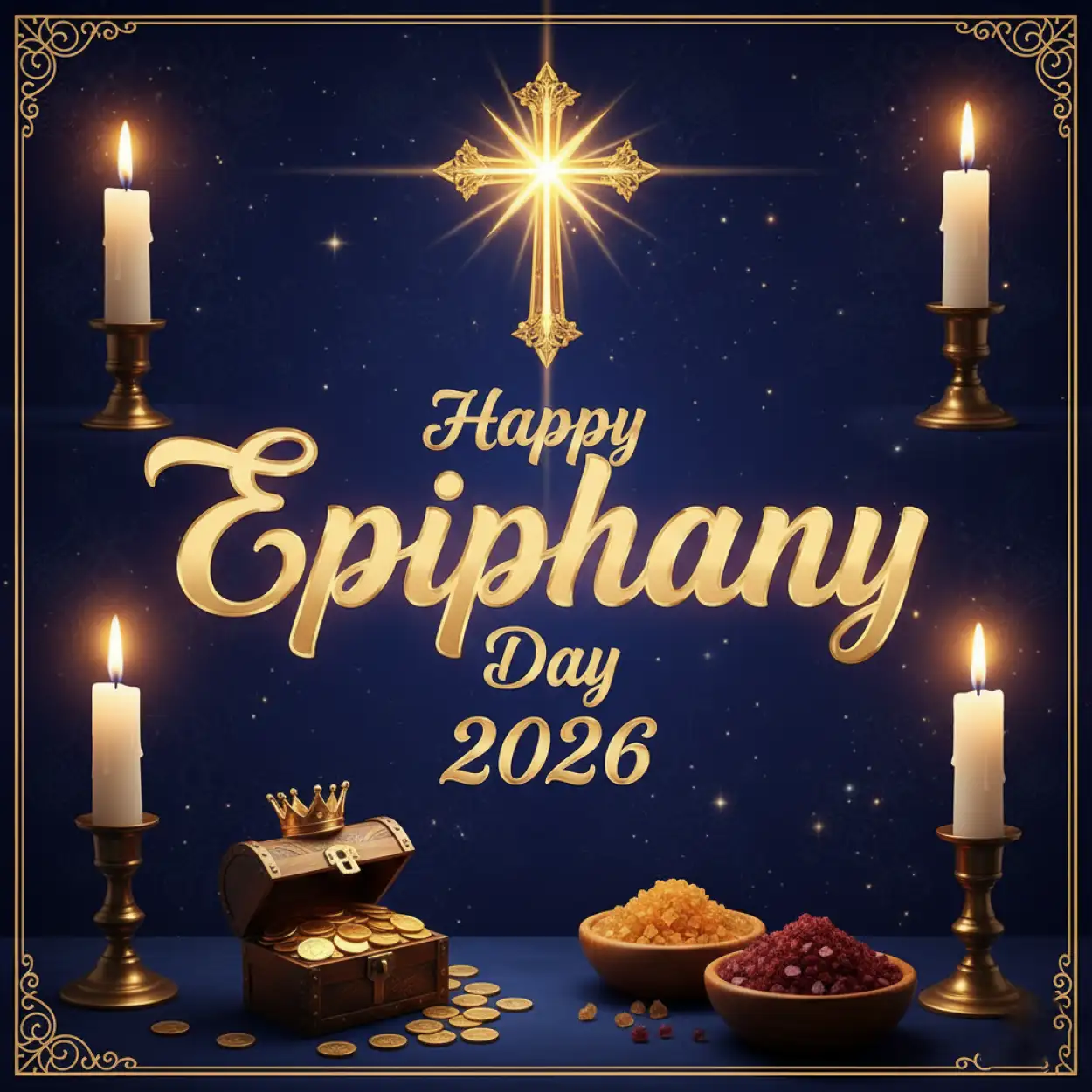 Free Download Happy Epiphany Day 2026 Sacred Christian Background - High Quality Happy Epiphany Day 2026 Background Image
