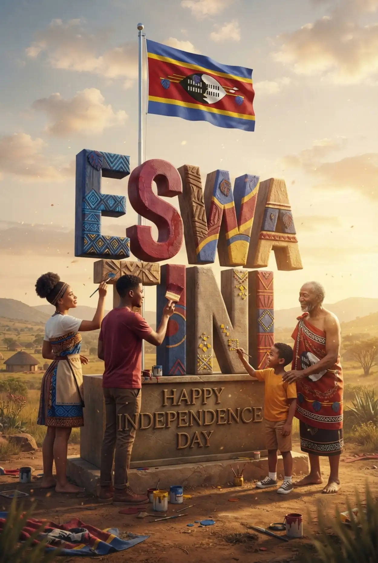 Free Download Happy Eswatini Independence Day Social Media Post - High Quality Eswatini Independence Day 2026 Image