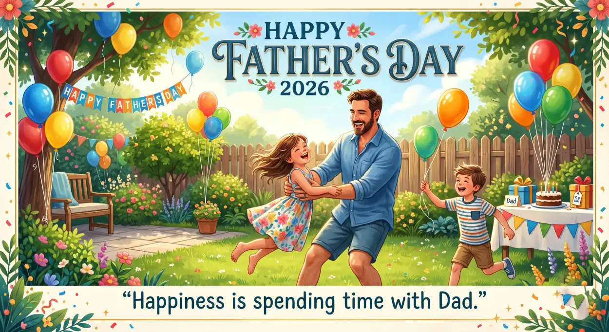 Free Download Happy Fathers Day 2026 Clipart - High Quality Happy Fathers Day 2026 Image