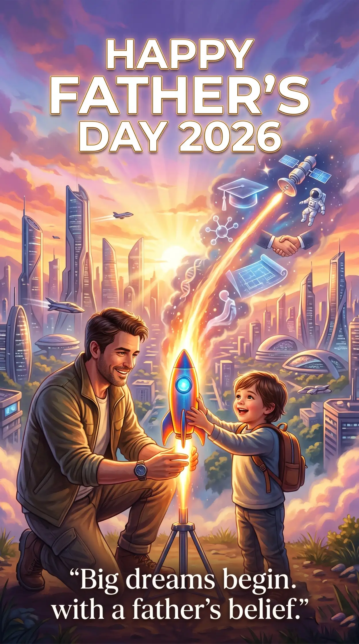 Free Download Happy Fathers Day 2026 For Dad - High Quality Happy Fathers Day 2026 Image