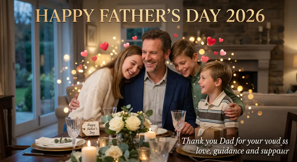 Free Download Happy Fathers Day 2026 Premium Greeting Images - High Quality Happy Fathers Day 2026 Image