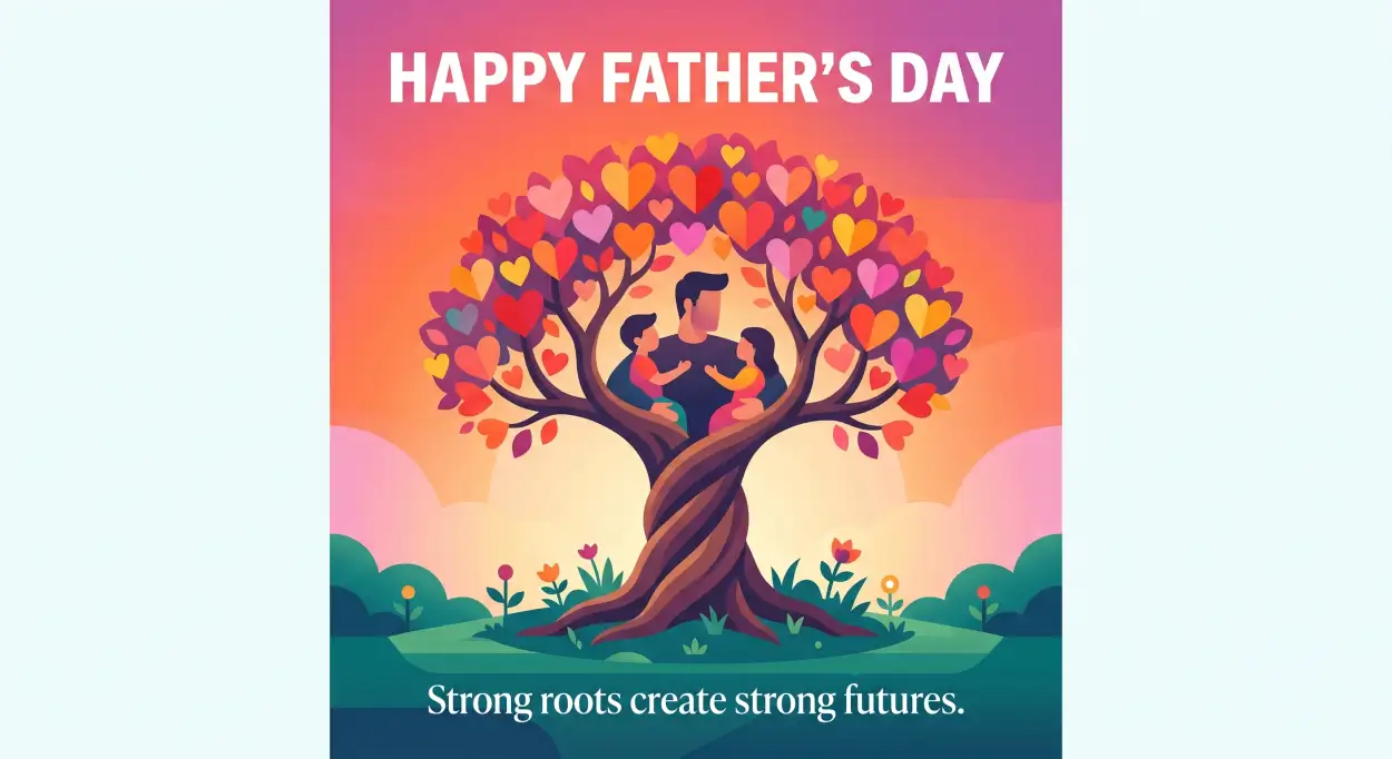 Free Download Happy Fathers Day 2026 Printable Poster - High Quality Happy Fathers Day 2026 Image
