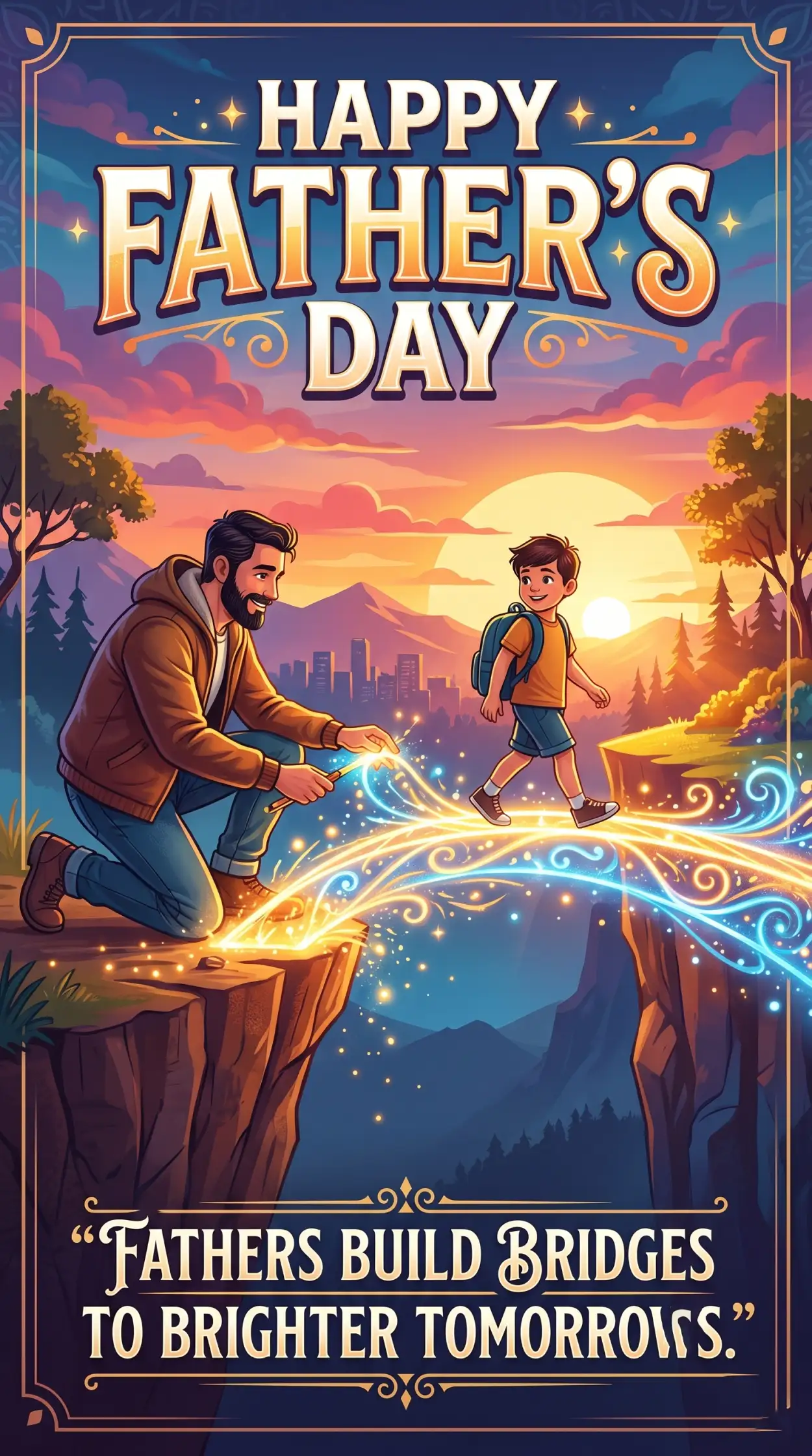 Free Download Happy Fathers Day 2026 Story Template - High Quality Happy Fathers Day 2026 Image