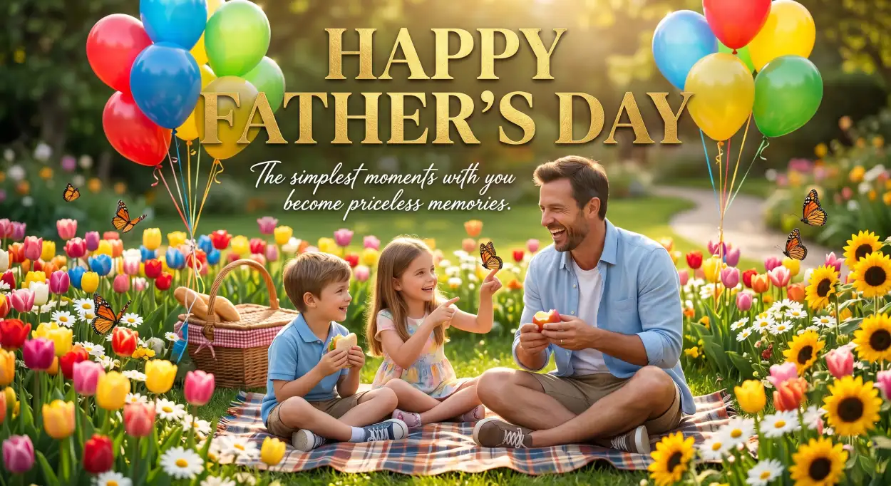 Free Download Happy Fathers Day Greeting Card Template - High Quality Happy Fathers Day Greeting Card Image