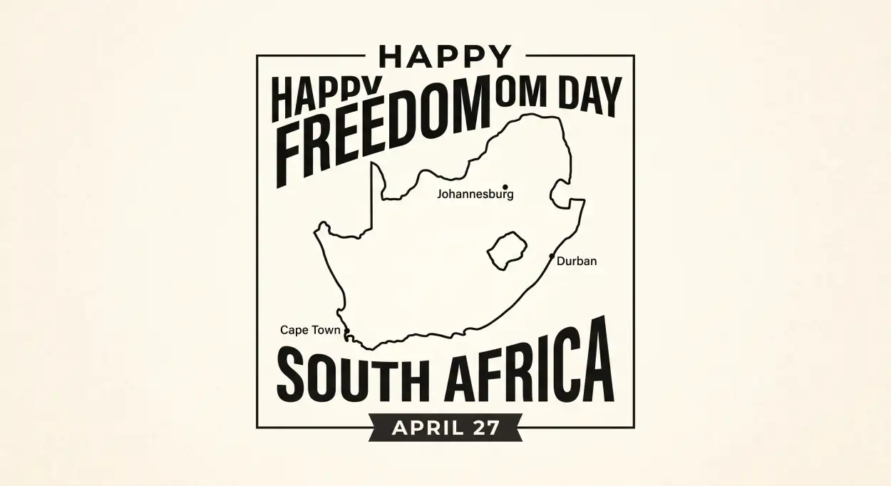 Free Download Happy Freedom Day South Africa Images Captions Typography 2026 - High Quality Happy Freedom Day South Africa Wishes 2026 Image