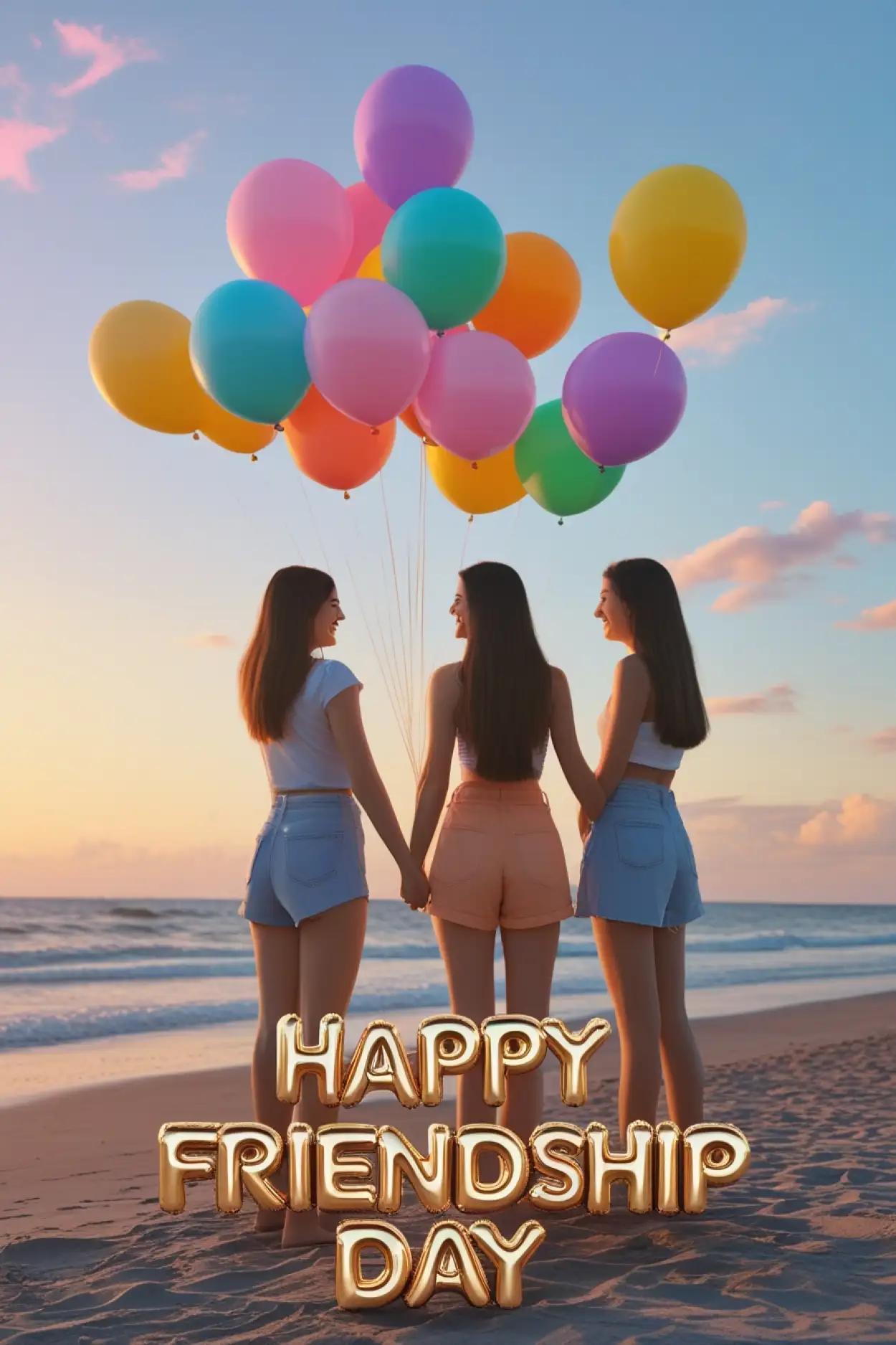 Free Download Happy Friendship Day Images Designed For Girls - High Quality Happy Friendship Day Background