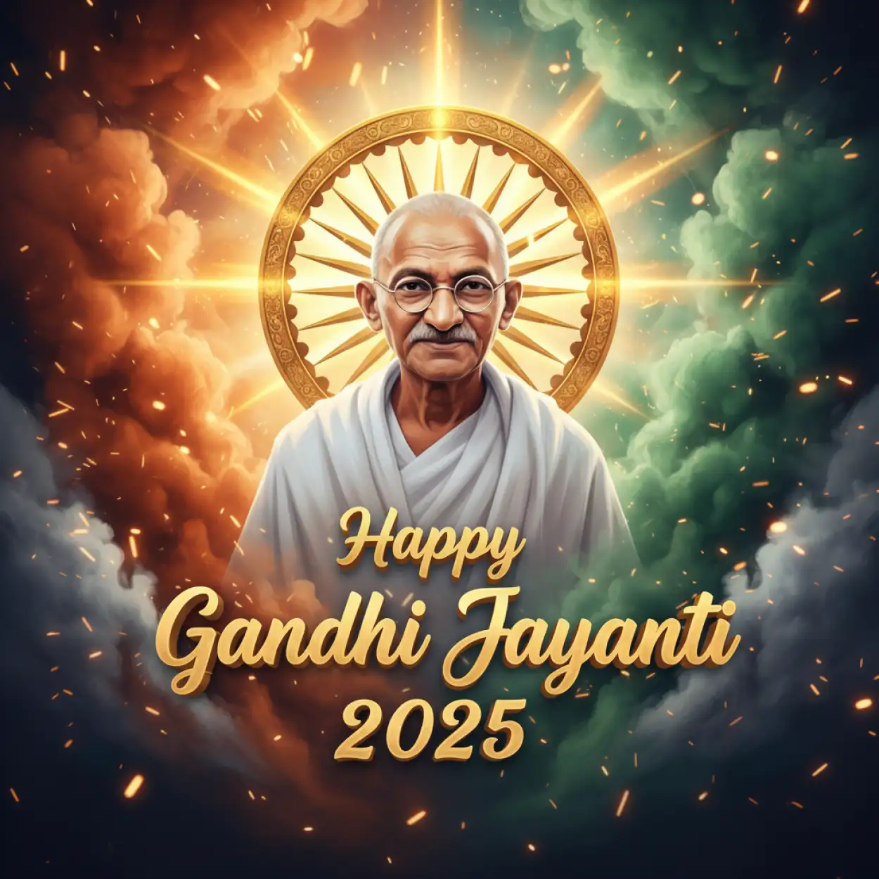 Free Download Happy Gandhi Jayanti 2025 Instagram Captions - High Quality Happy Gandhi Jayanti 2025 Background