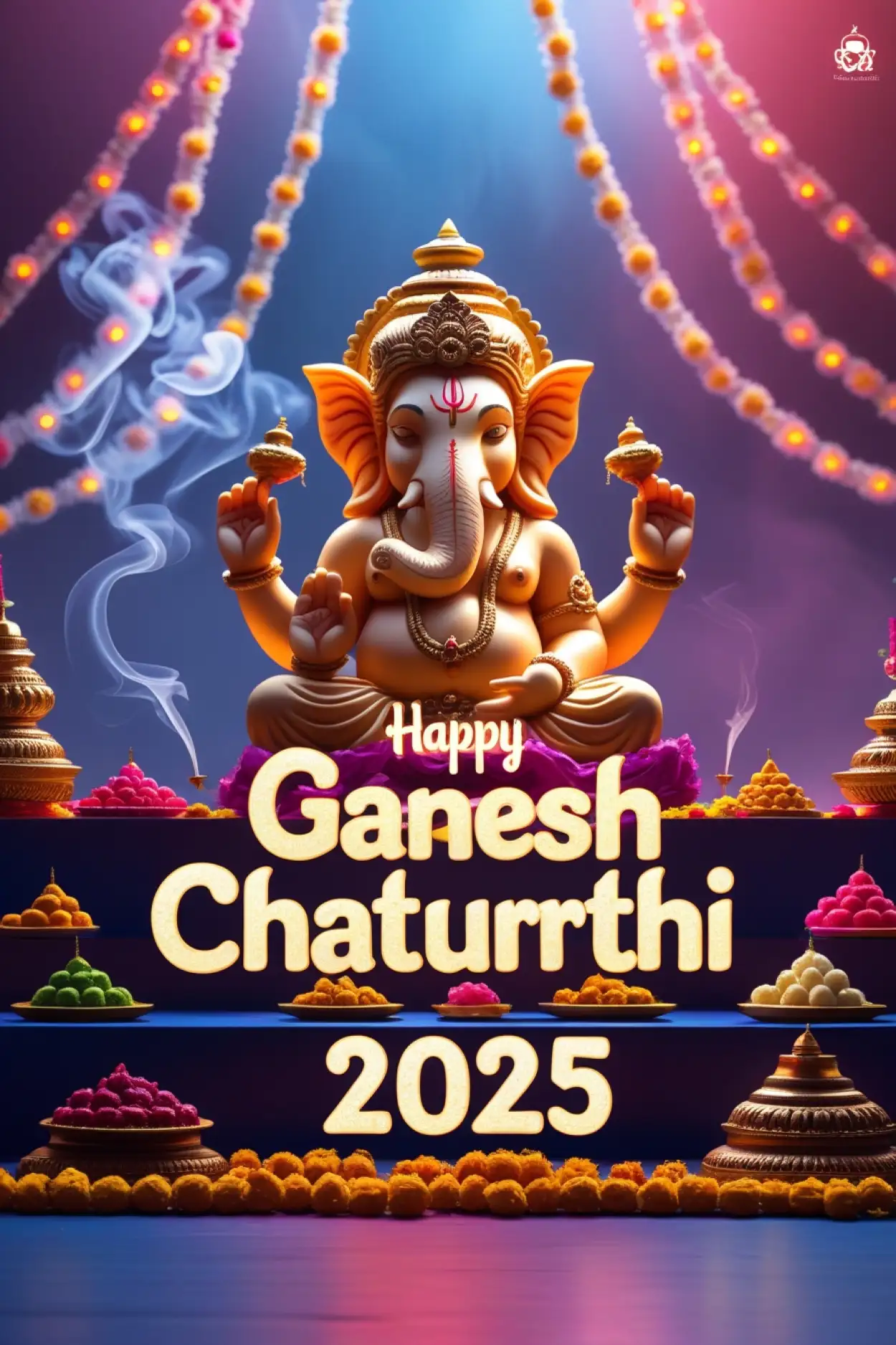 Free Download Happy Ganesh Chaturthi 2025 Banner Design - High Quality Happy Ganesh Chaturthi 2025 Background