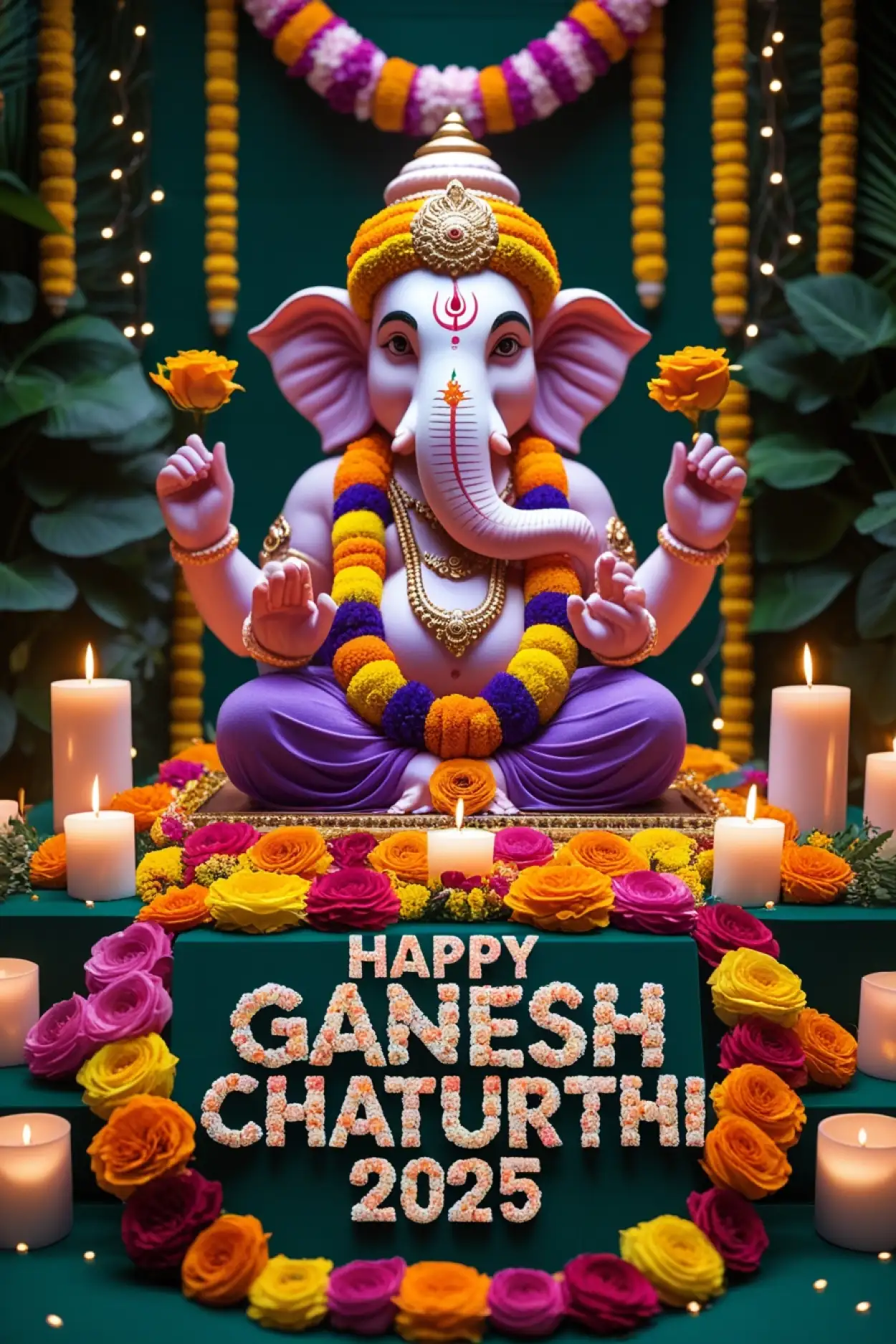 Free Download Happy Ganesh Chaturthi 2025 Facebook Posts - High Quality Happy Ganesh Chaturthi 2025 Background
