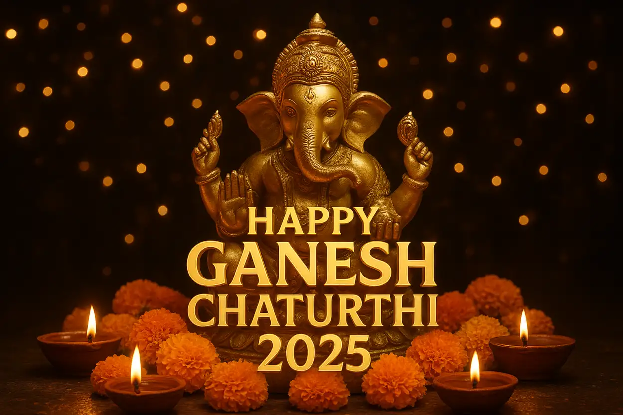 Free Download Happy Ganesh Chaturthi 2025 Greetings With Images - High Quality Happy Ganesh Chaturthi 2025 Background