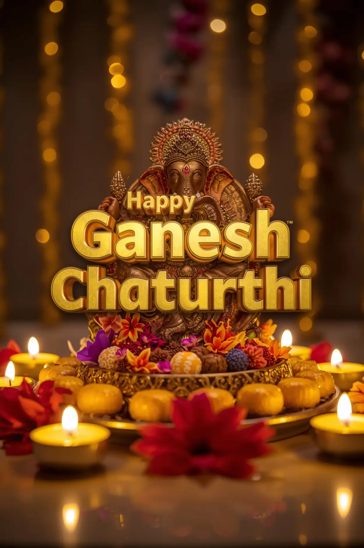 Free Download Happy Ganesh Chaturthi 2025 Wishes For Family - High Quality Happy Ganesh Chaturthi 2025 Background
