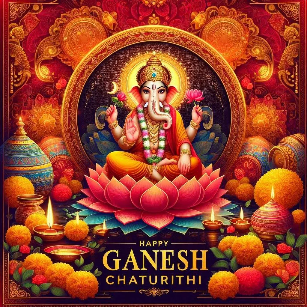 Free Download Happy Ganesh Chaturthi Festival Greetings Images - High Quality Happy Ganesh Chaturthi Background