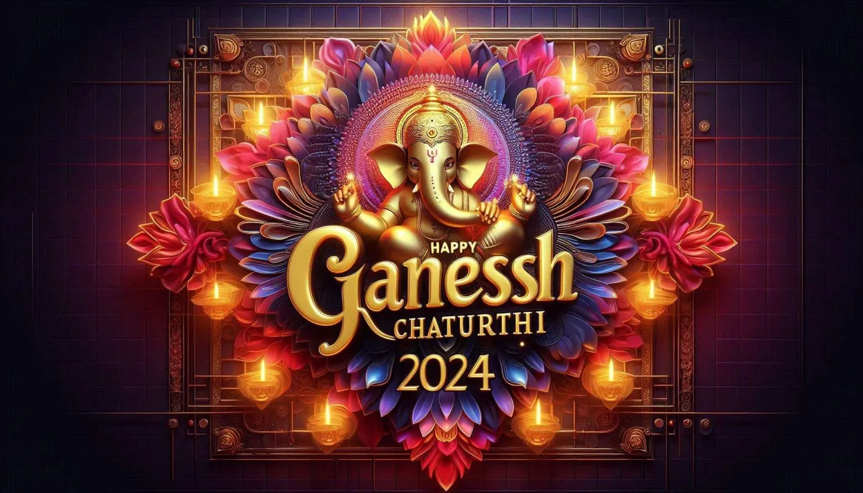 Free Download Happy Ganesh Chaturthi Modern 3d Style - High Quality Happy Ganesh Chaturthi Background