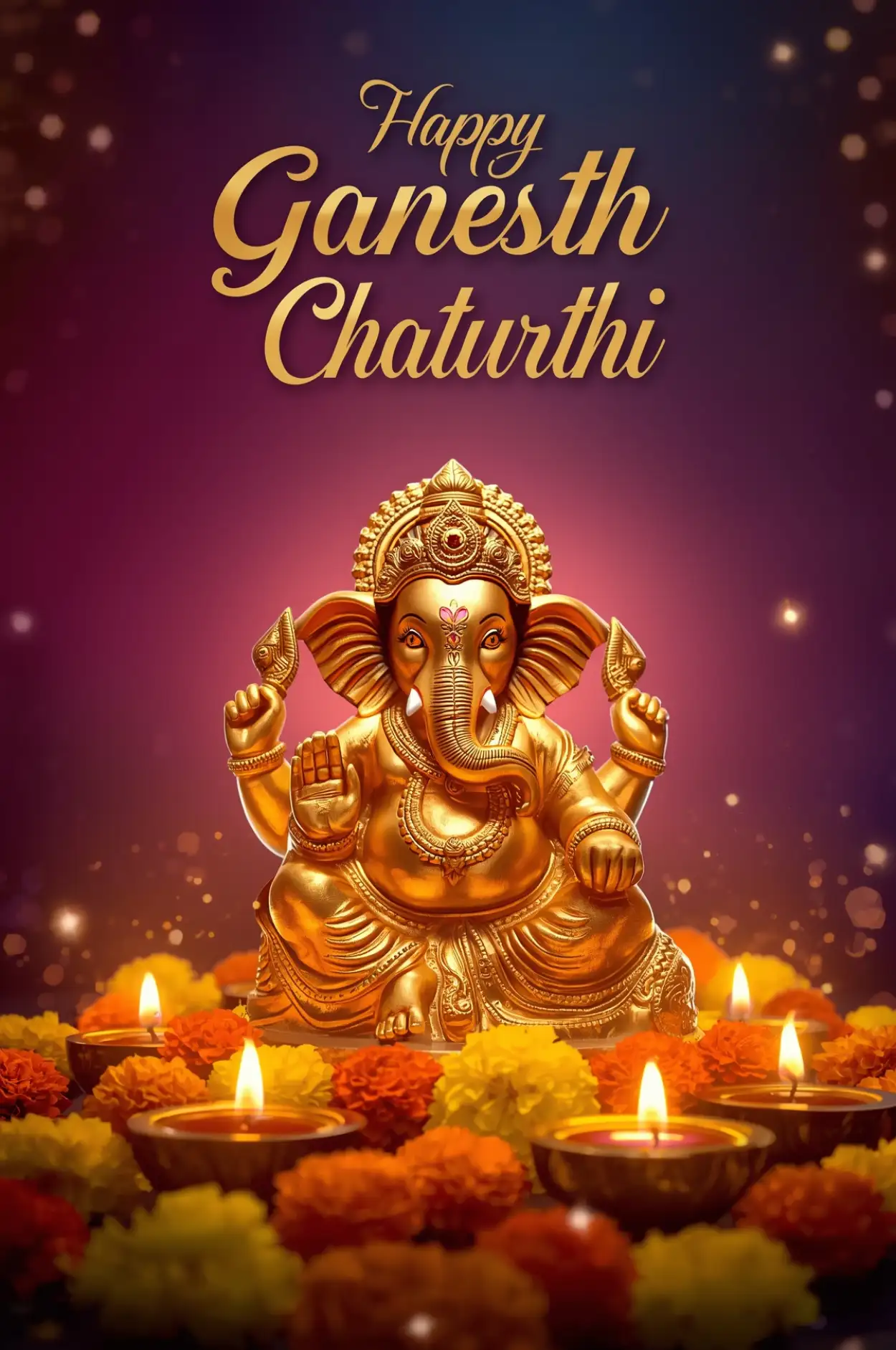Free Download Happy Ganesh Chaturthi Wishes For Family - High Quality Happy Ganesh Chaturthi Wishes Background