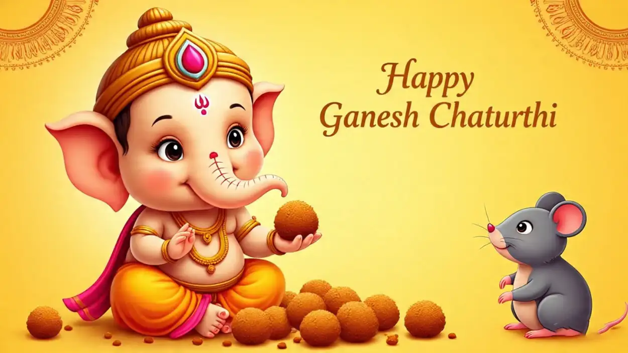 Free Download Happy Ganesh Chaturthi Wishes SMS In Hindi - High Quality Happy Ganesh Chaturthi Wishes Background