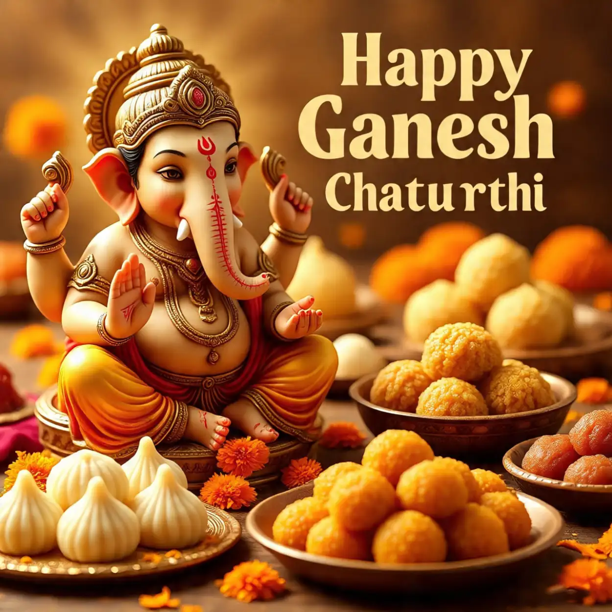 Free Download Happy Ganesh Chaturthi Wishes With Lord Ganesha Pictures - High Quality Happy Ganesh Chaturthi Wishes Background