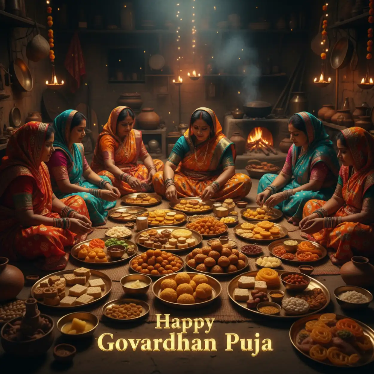 Happy Govardhan Puja Images With Diya And Cow Background - Royalty Free Happy Govardhan Puja Image | Pngmagic Free Download Happy Govardhan Puja Images With Diya And Cow Background - High Quality Happy Govardhan Puja Background