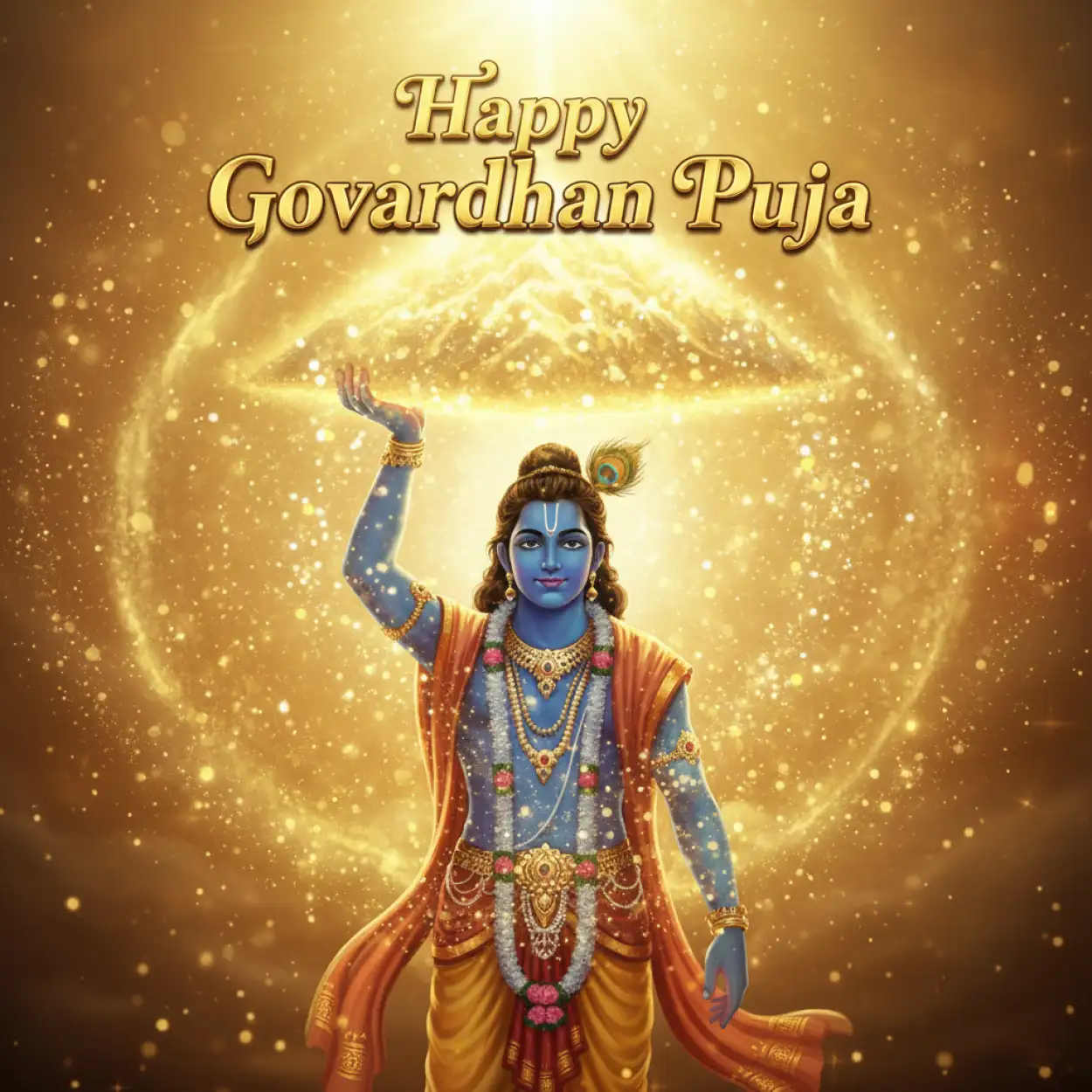Free Download Happy Govardhan Puja Instagram Story Background Free - High Quality Happy Govardhan Puja Background Image