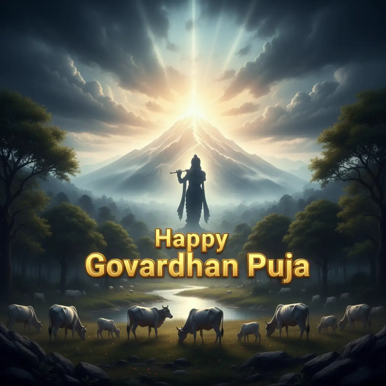Happy Govardhan Puja Wishes Images With Krishna Photo - Royalty Free Appy Govardhan Puja Image | Pngmagic Free Download Happy Govardhan Puja Wishes Images With Krishna Photo - High Quality Appy Govardhan Puja Background