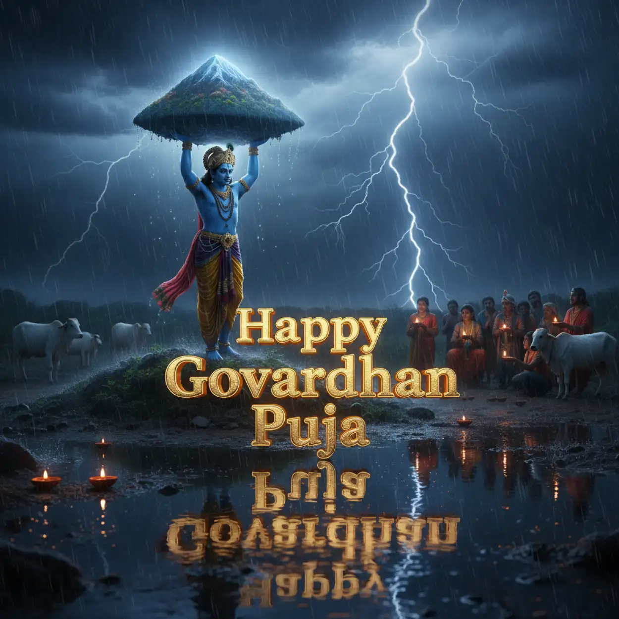 Happy Govardhan Puja Wishes In Marathi And Gujarati - Royalty Free Happy Govardhan Puja Image | Pngmagic Free Download Happy Govardhan Puja Wishes In Marathi And Gujarati - High Quality Happy Govardhan Puja Background