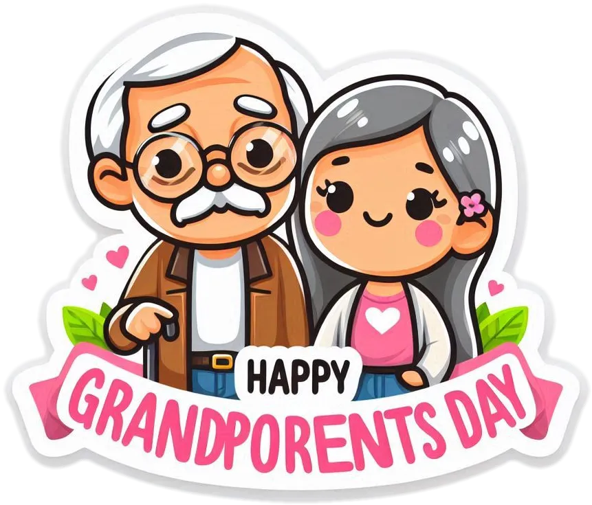 Free Download Happy Grandparents Day Png Images For Social Media Posts - High Quality Grandparents Day PNG Image