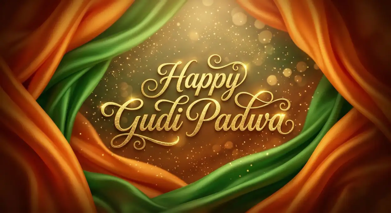 Free Download Happy Gudi Padwa Wishes Bright Festive Wallpaper - High Quality Happy Gudi Padwa Wishes Image
