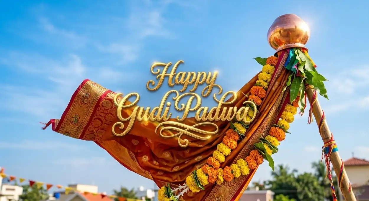 Free Download Happy Gudi Padwa Wishes Greeting Photo Download - High Quality Happy Gudi Padwa Wishes Image