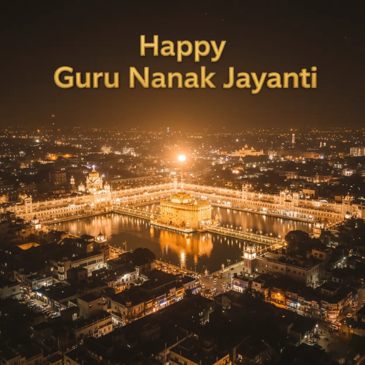 Free Download Happy Guru Nanak Jayanti 2025 Greeting Card Design Idea - High Quality Happy Guru Nanak Jayanti 2025 Background