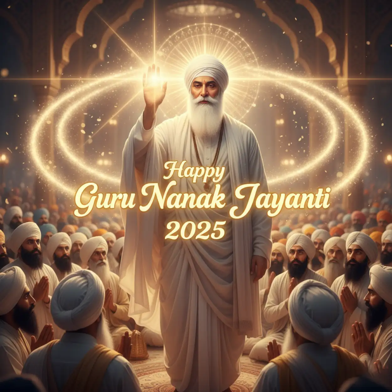 Free Download Happy Guru Nanak Jayanti 2025 Hd Png With Transparent Design - High Quality Happy Guru Nanak Jayanti 2025 Transparent PNG