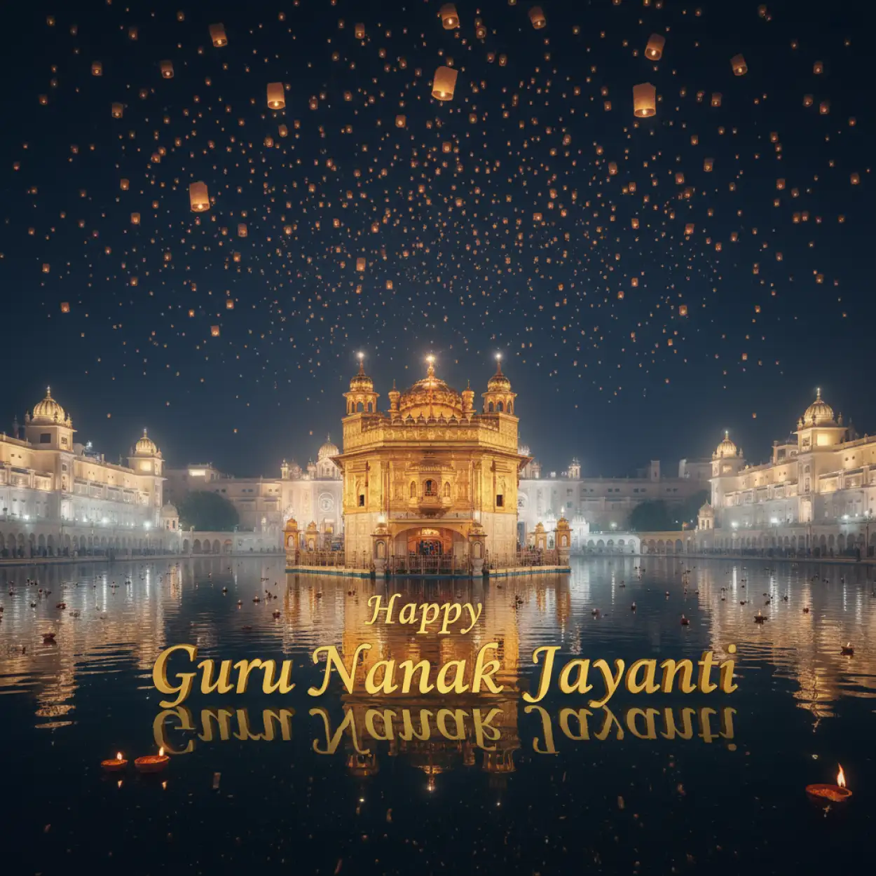 Free Download Happy Guru Nanak Jayanti 3d Calligraphy Text Design - High Quality Happy Guru Nanak Jayanti Image