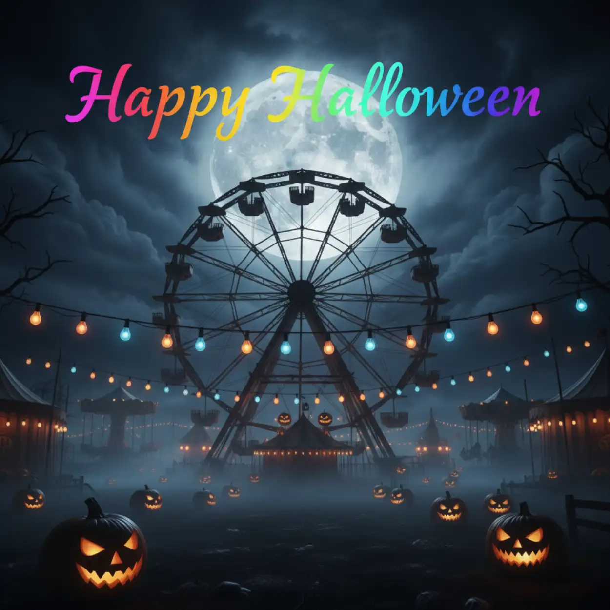 Free Download Happy Halloween 2025 Vector Design - High Quality Happy Halloween 2025 Background