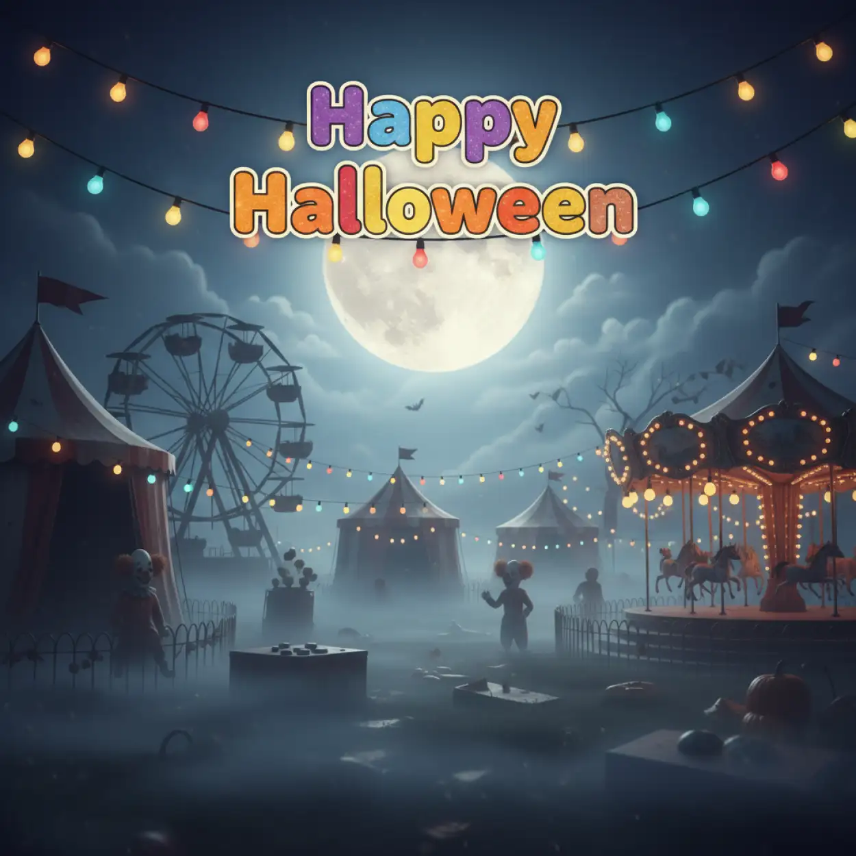 Free Download Happy Halloween 2025 Youtube Thumbnail Design - High Quality Happy Halloween 2025 Background