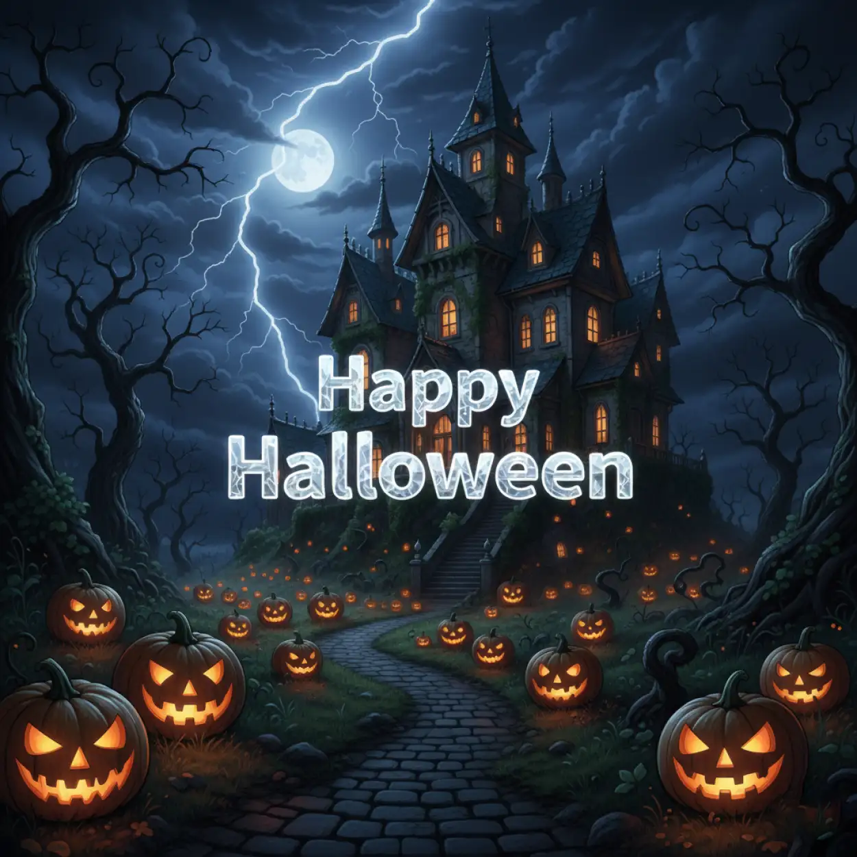 Free Download Happy Halloween Orange And Black Background - High Quality Happy Halloween Background