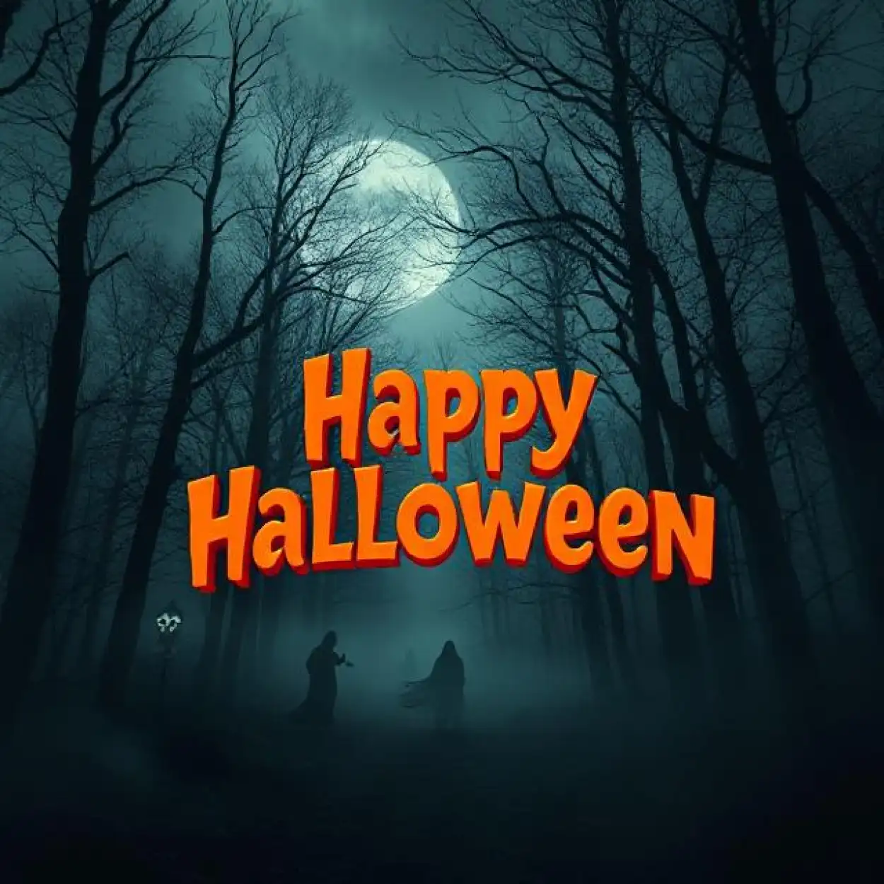 Free Download Happy Halloween Quotes With Spooky Background - High Quality Happy Halloween Background