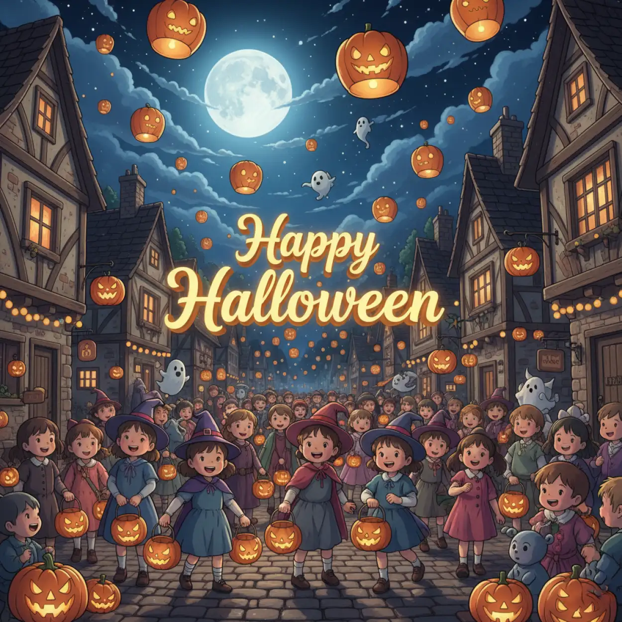 Happy Halloween Spooky Night Hd Wallpaper - Royalty Free Happy Halloween Image | Pngmagic Free Download Happy Halloween Spooky Night Hd Wallpaper - High Quality Happy Halloween Background