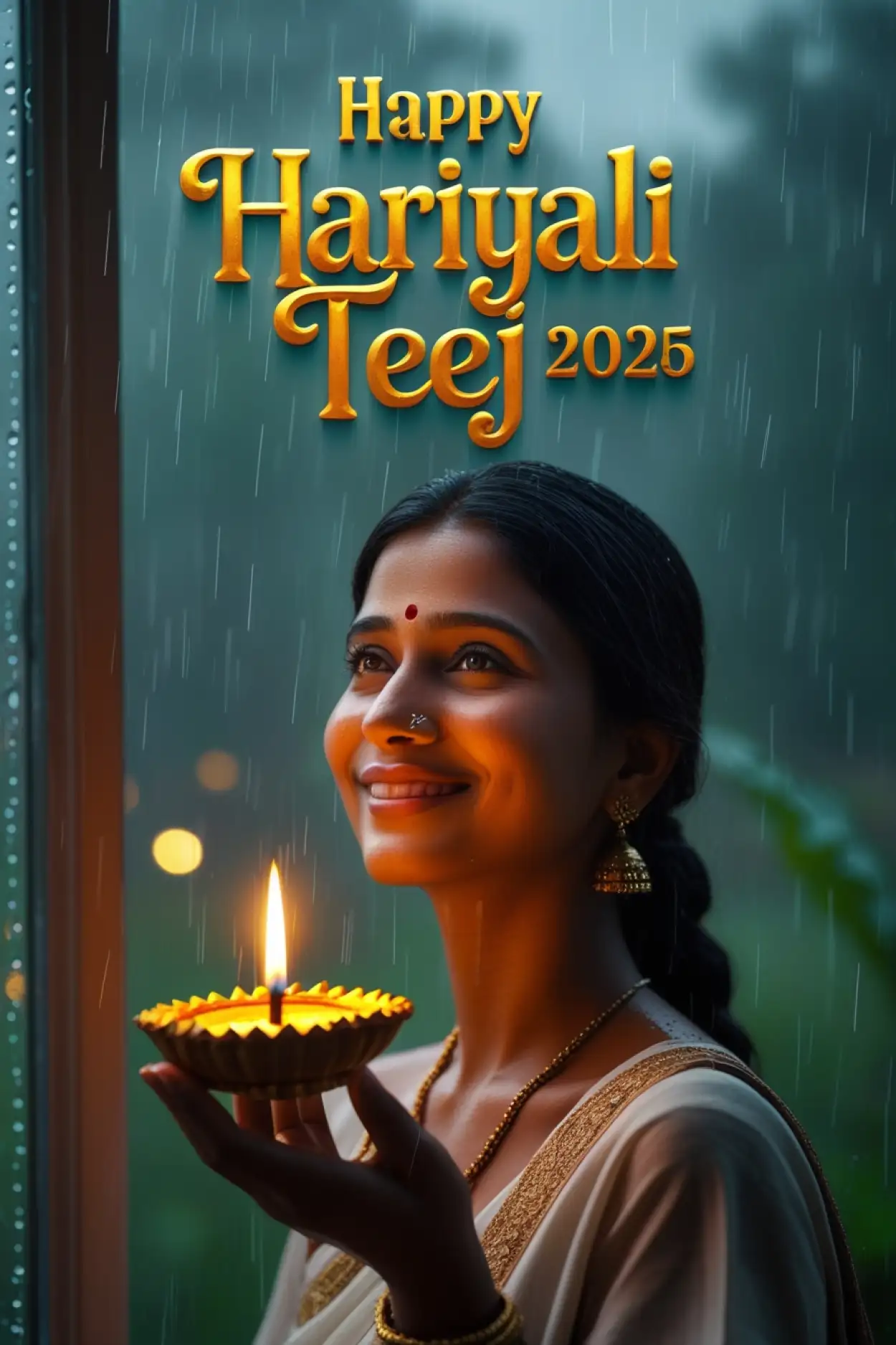 Free Download Happy Hariyali Teej 2025 Shayari Image Download - High Quality Happy Hariyali Teej Wishes 2025 Background