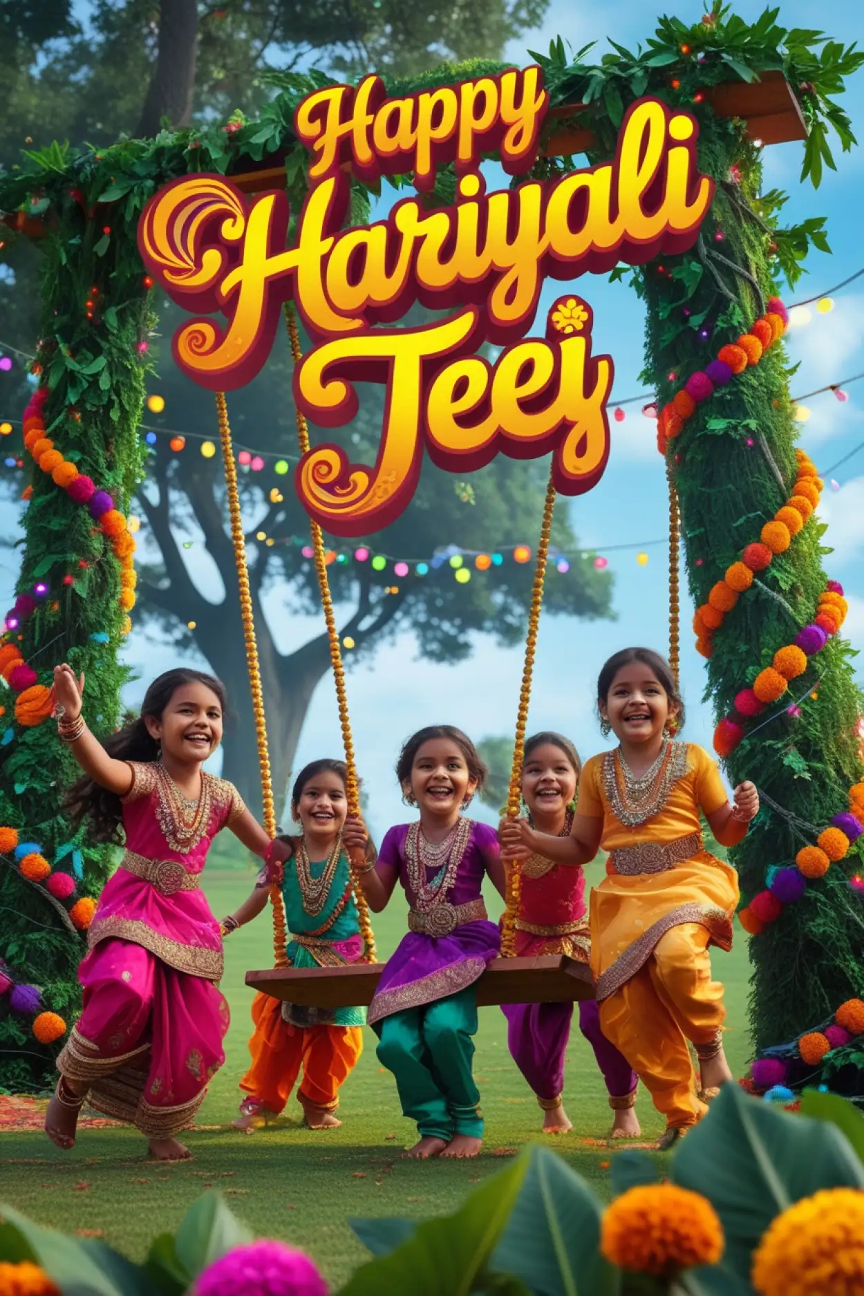 Free Download Happy Hariyali Teej Images For Facebook Story - High Quality Happy Hariyali Teej Background