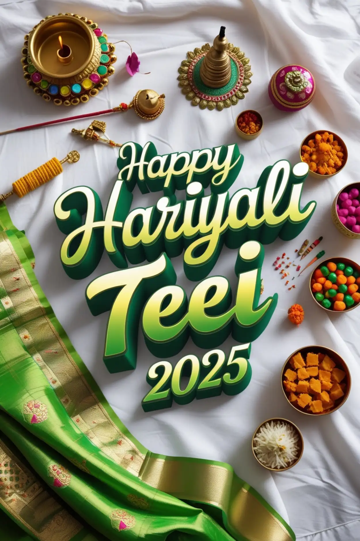 Free Download Happy Hariyali Teej Wishes 2025 In Hindi - High Quality Happy Hariyali Teej Wishes 2025 Background