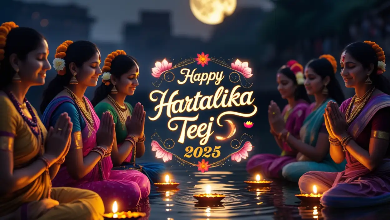 Free Download Happy Hartalika Teej 2025 Facebook Status - High Quality Happy Hartalika Teej 2025 Background