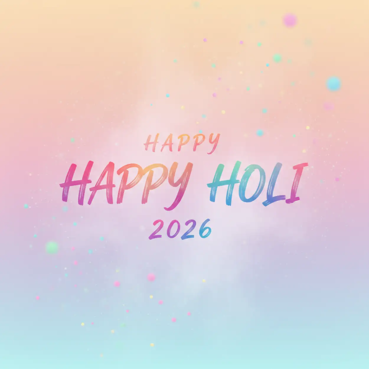 Free Download Happy Holi 2026 Digital Greeting Card - High Quality Happy Holi 2026 Image