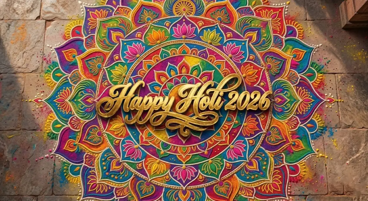 Free Download Happy Holi 2026 Greeting Card 1080x1080 2 - High Quality Happy Holi Greeting Card 2026 Image