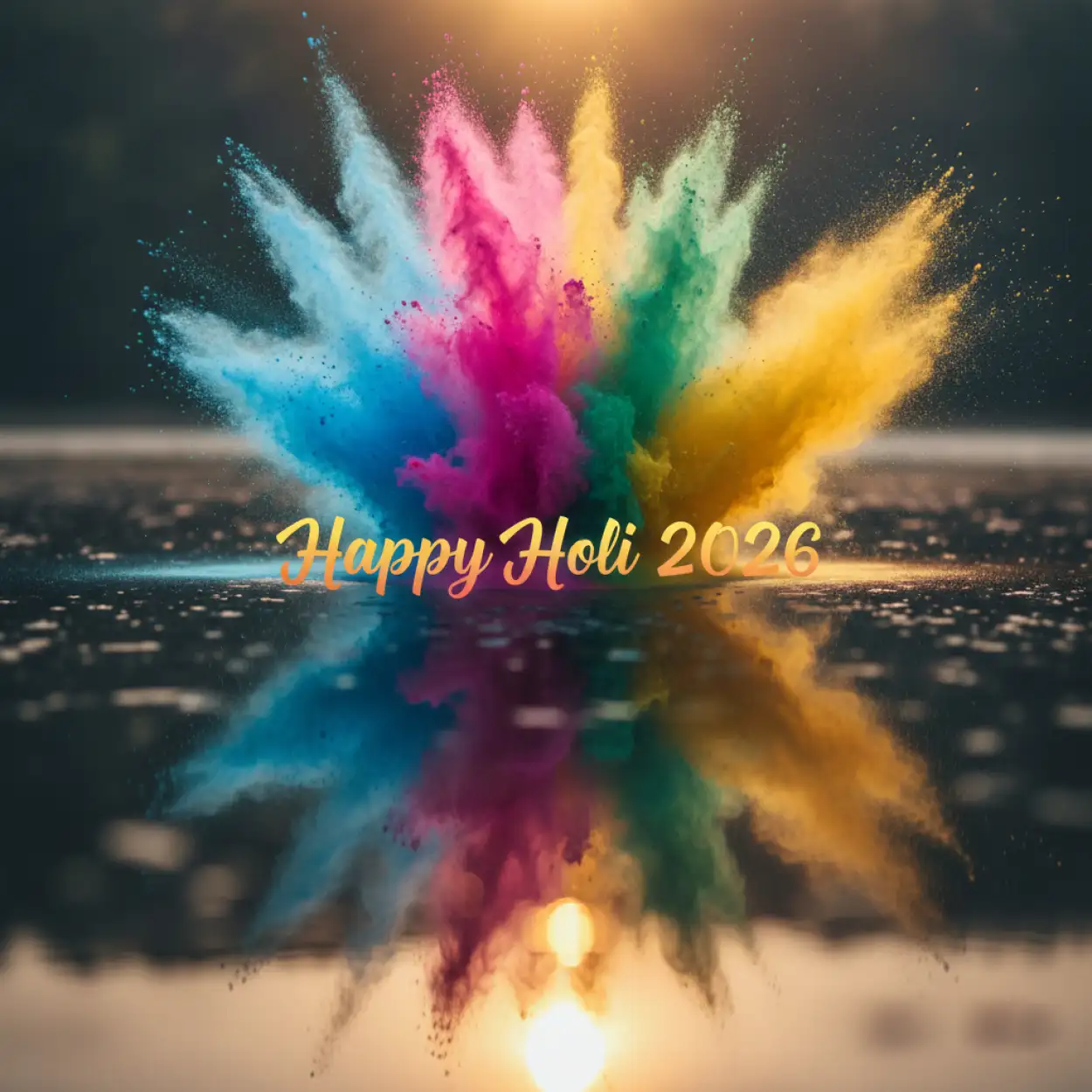 Free Download Happy Holi 2026 Greeting Card Abstract Art 2 - High Quality Happy Holi Greeting Card 2026 Image