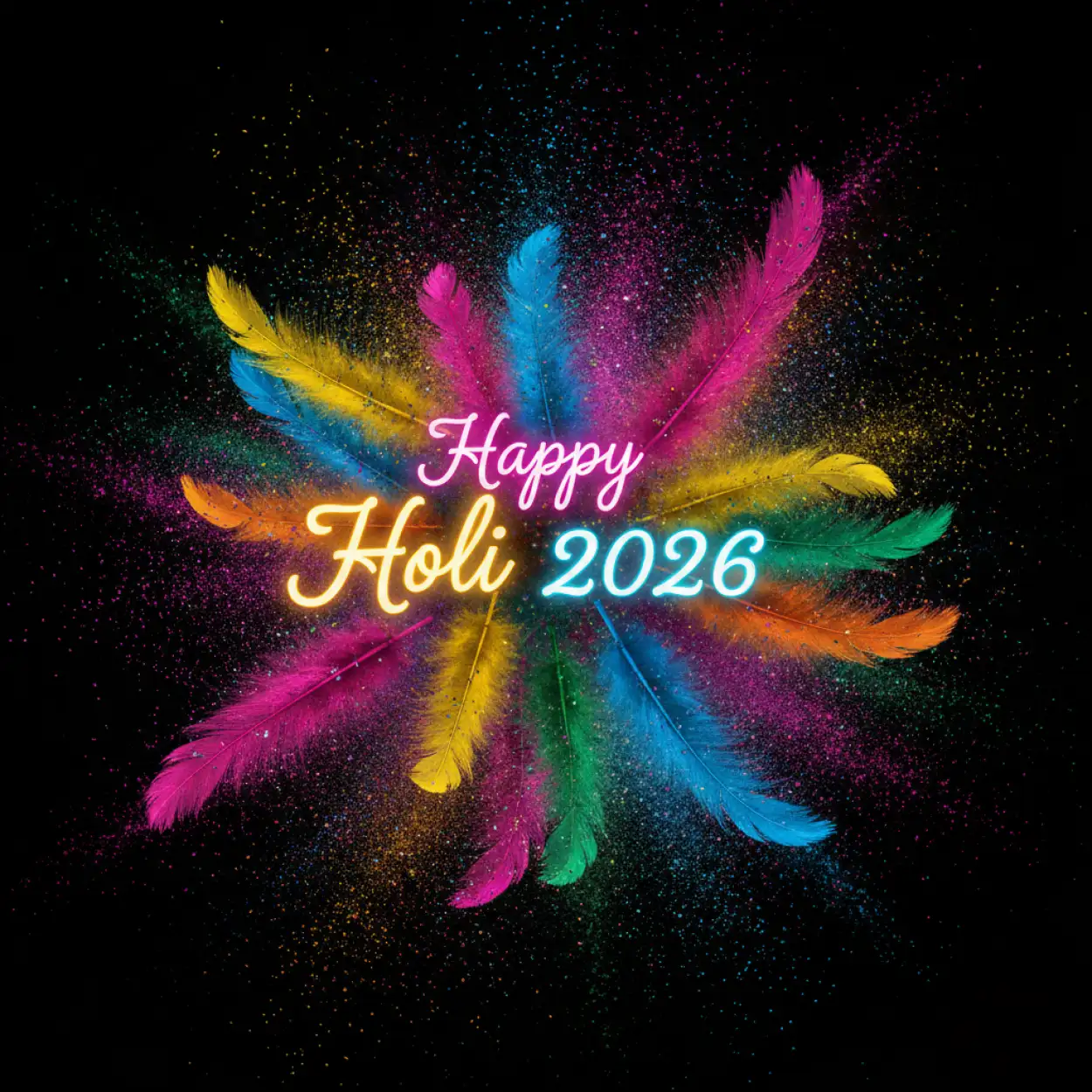 Free Download Happy Holi 2026 Greeting Card Coreldraw Design 2 - High Quality Happy Holi Greeting Card 2026 Image