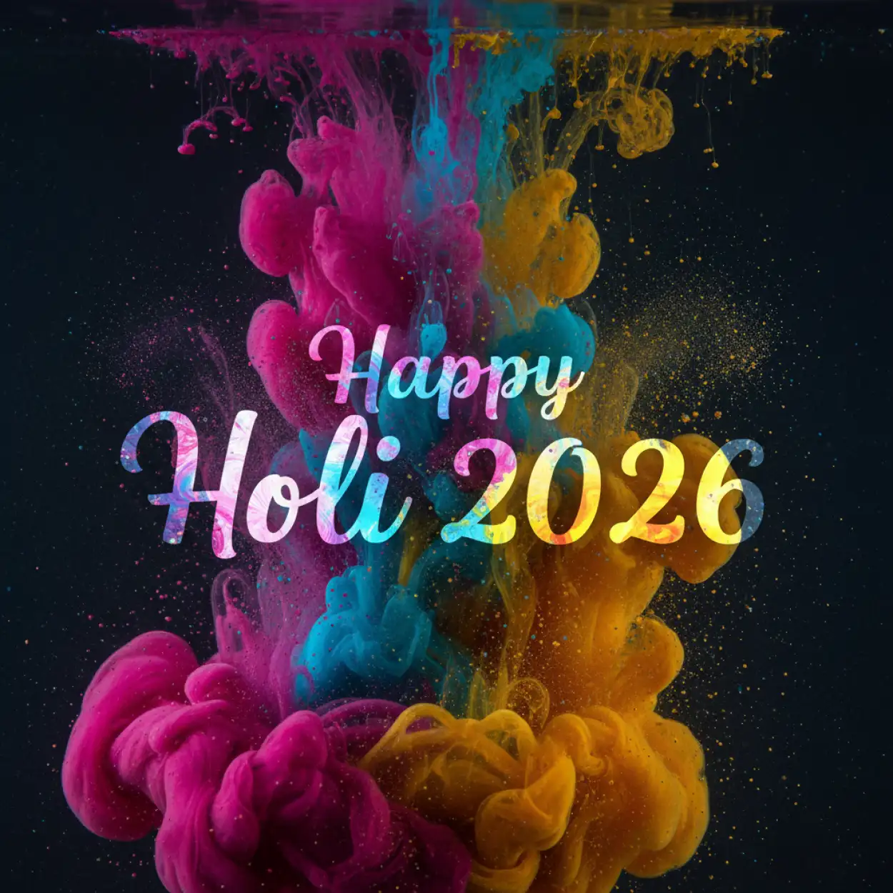 Free Download Happy Holi 2026 Greeting Card Digital Download 2 - High Quality Happy Holi Greeting Card 2026 Image